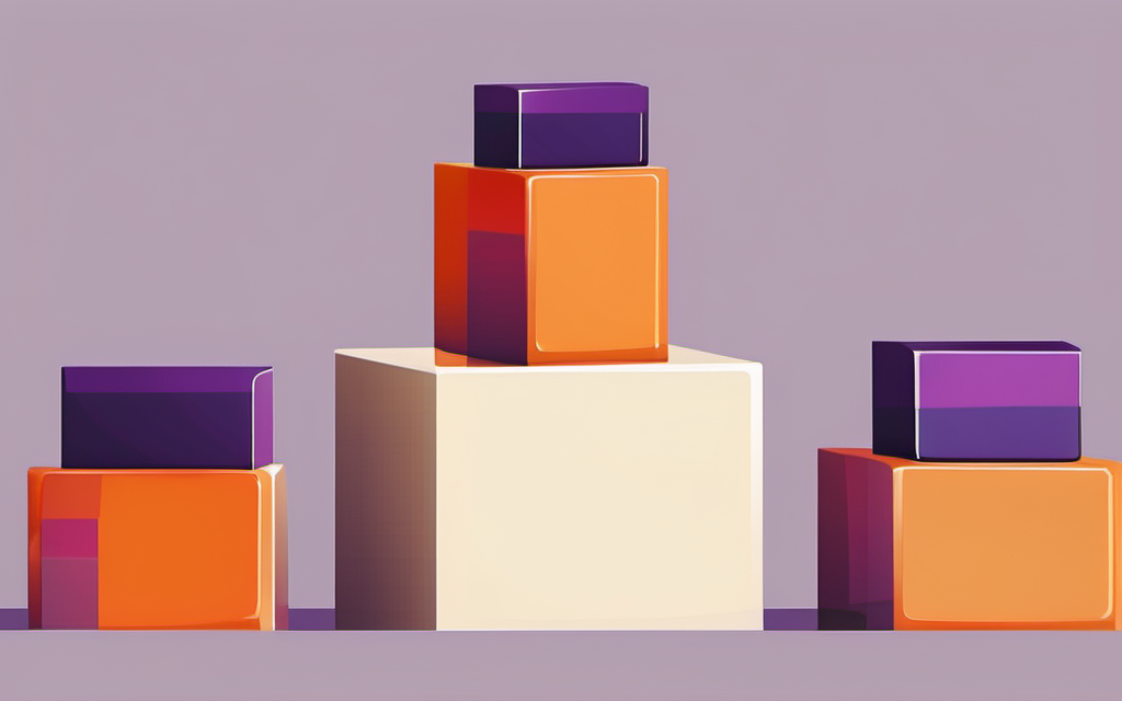 The three Fiverr poster tiers as stacked blocks: the entry tier on the base, the mid tier on the next step, and the top tier on the highest block, each in its own color Three stacked display blocks in decreasing height representing Fiverr poster pricing tiers