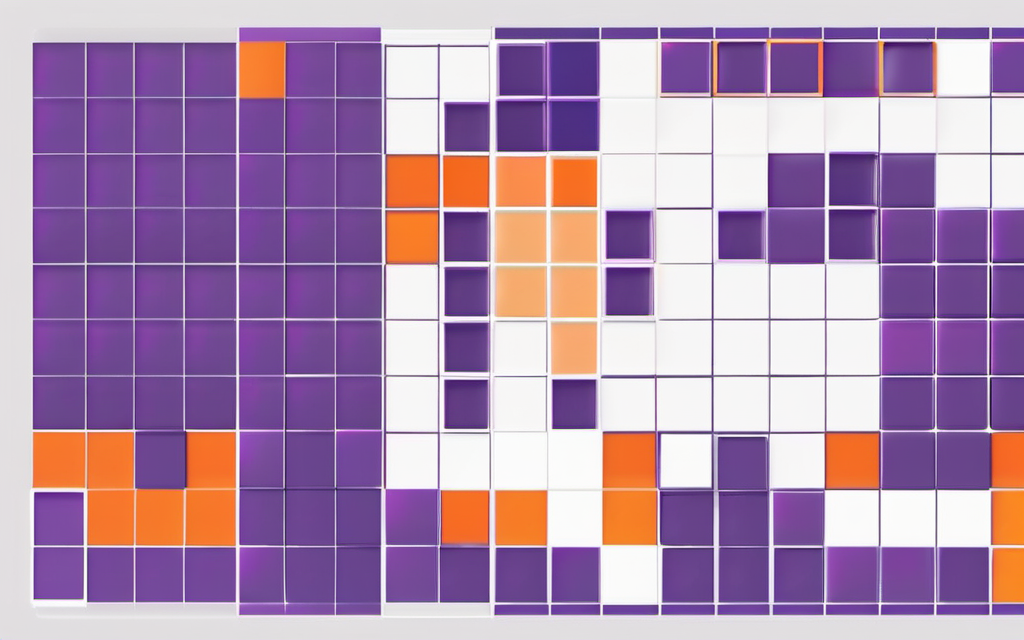 A grid in practice: a quiet off-white field with a faint column structure, a few aligned blocks, and generous empty space A clean field with faint column structure and a few aligned geometric blocks
