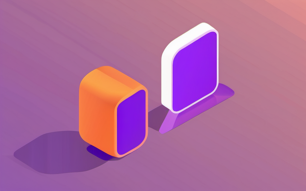 The same simple geometric shape shown very small and very large, demonstrating that vector graphics stay crisp at any scale Vector scalability illustration showing the same mark at two different sizes
